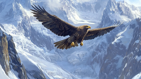 雄鹰插画