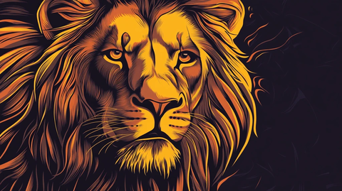 狮头插画