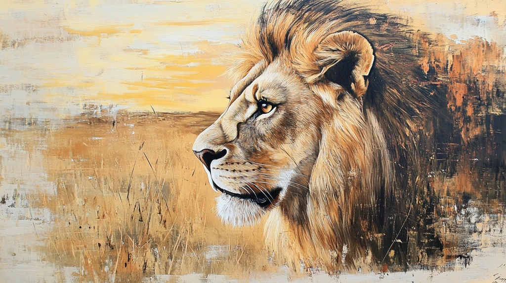 油画狮王