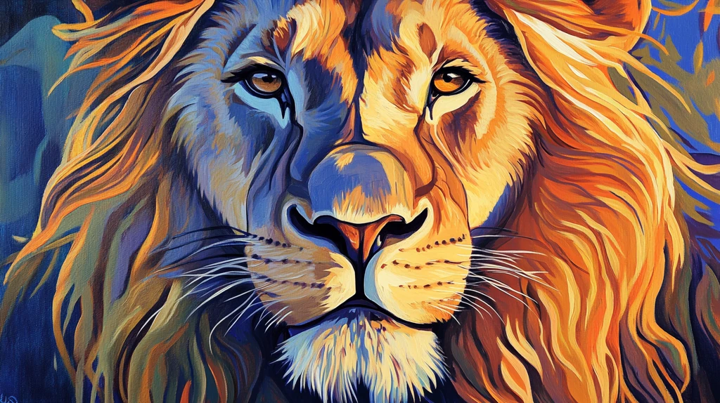 油画狮王