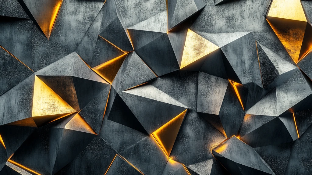 高清金色几何背景墙