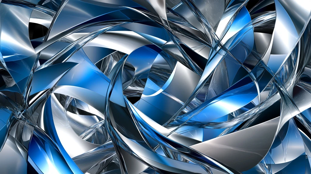 酷炫蓝水晶立体背景