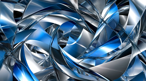 酷炫蓝水晶立体背景
