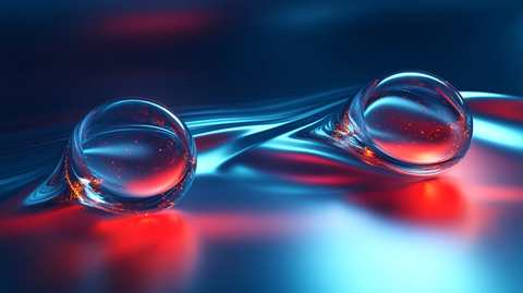 红蓝光影动态几何