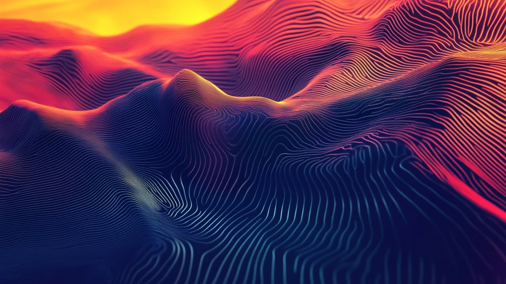 波浪线弧线弧形山