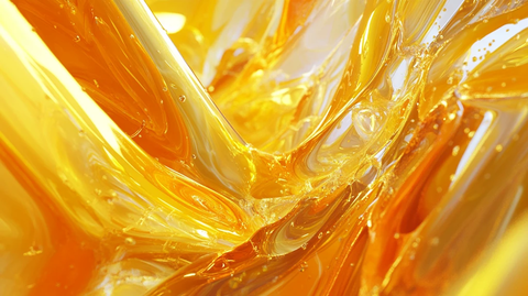 金色动感线条流体熔浆