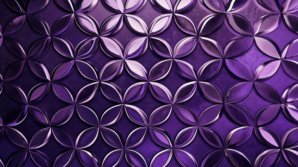 紫色装饰金属片