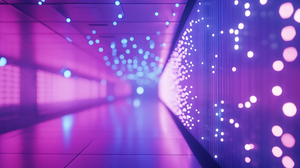 流光溢彩的霓虹灯走廊