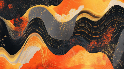 抽像山水线条背景