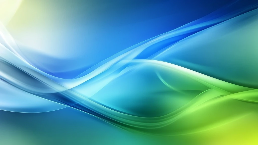 蓝色绿色动感曲线