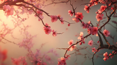 唯美梦幻梅花林