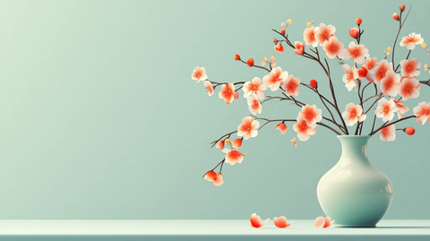 粉色新中式枝条花艺