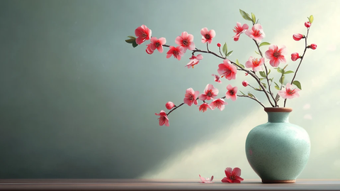 禅意禅境意境桃花