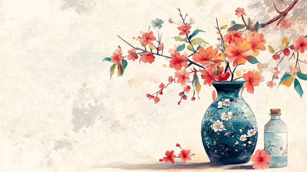 花瓶插画