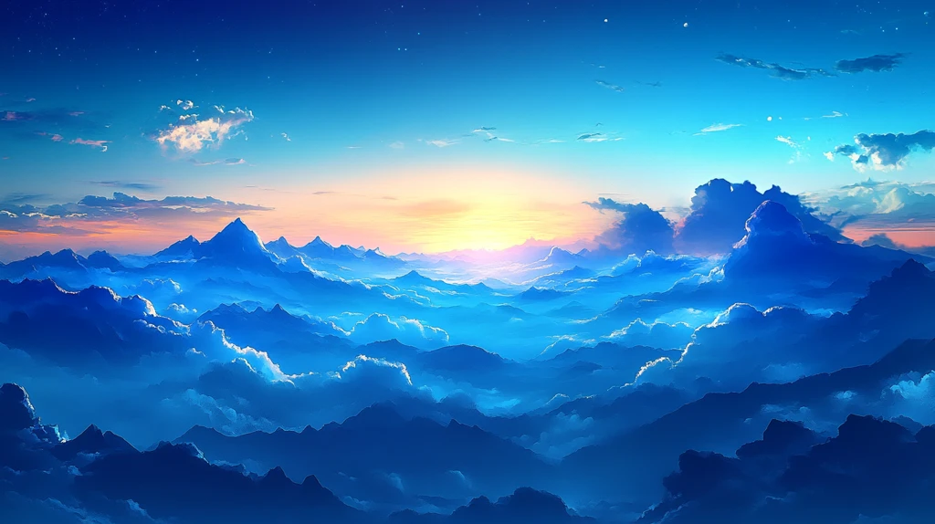 唯美云山风景画