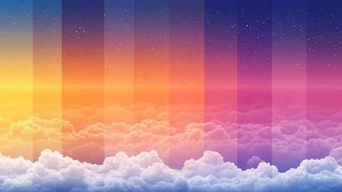渐变风景云彩