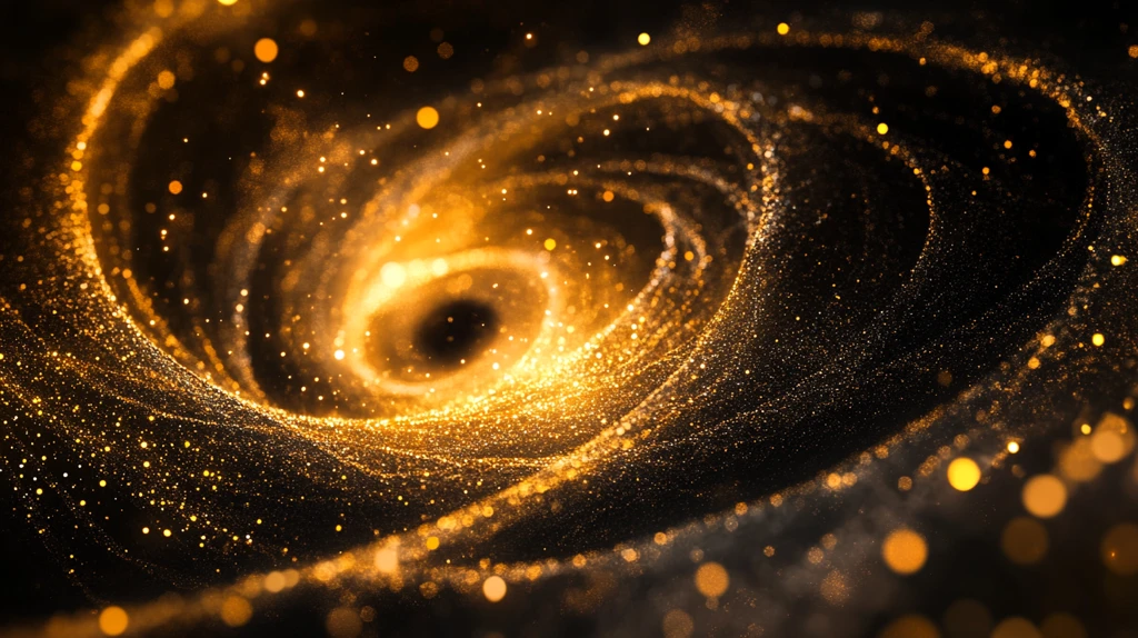 金色漩涡抽象素材