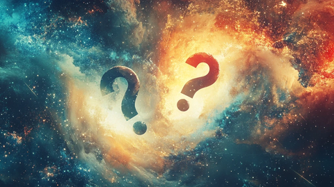 素材问号背景图