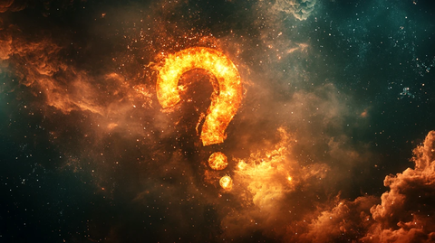 素材问号背景图