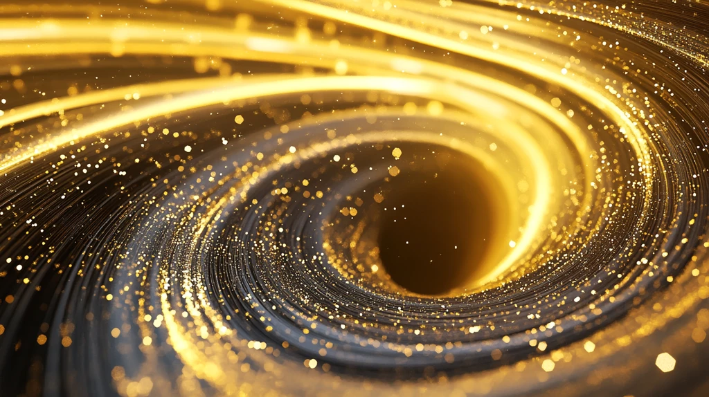 金色漩涡抽象素材