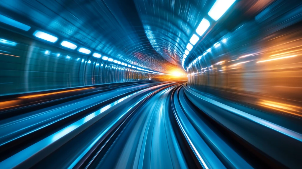 动感的地铁隧道