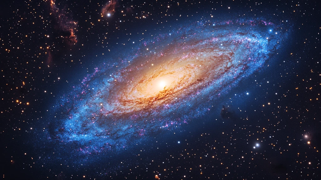 银河螺旋星空图