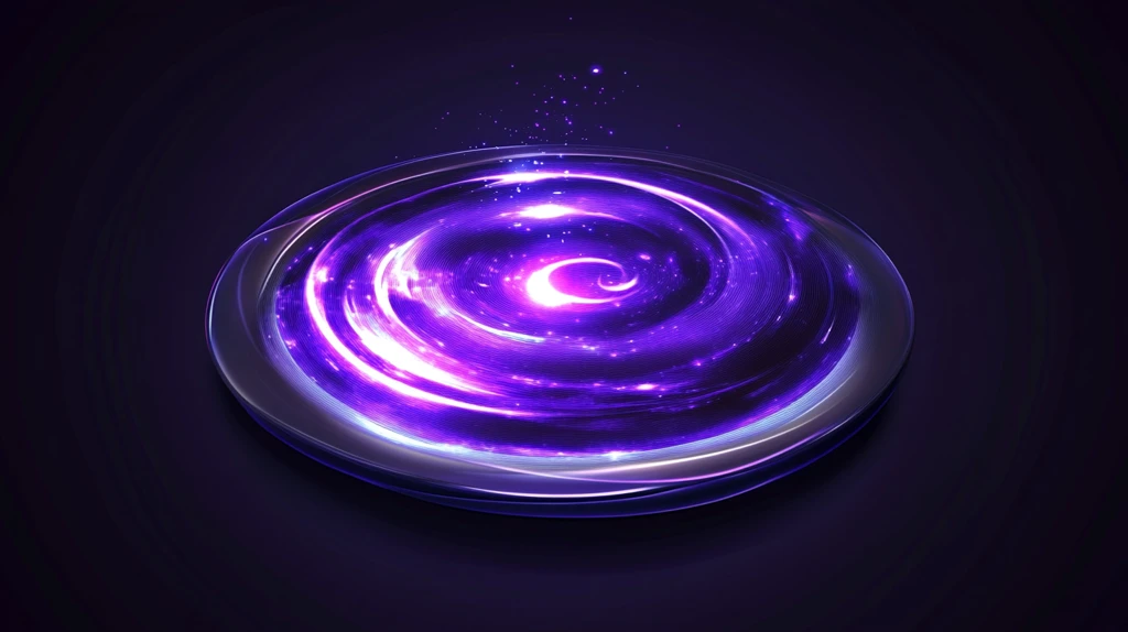 优雅蓝紫色悬浮星球