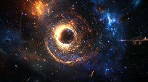 宇宙黑洞背景海报