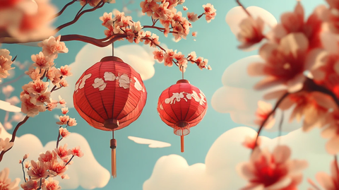 春节花灯剪纸艺术