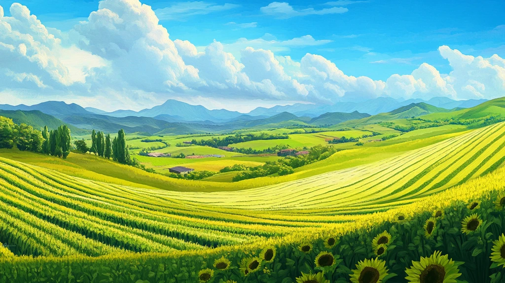 超宽幅田园景色