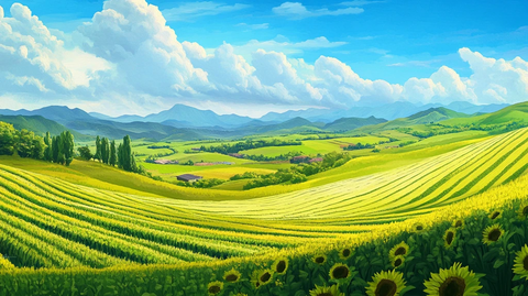 超宽幅田园景色