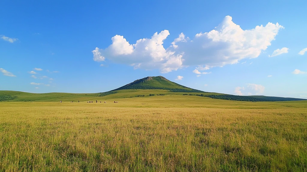锡林郭勒草原全景图
