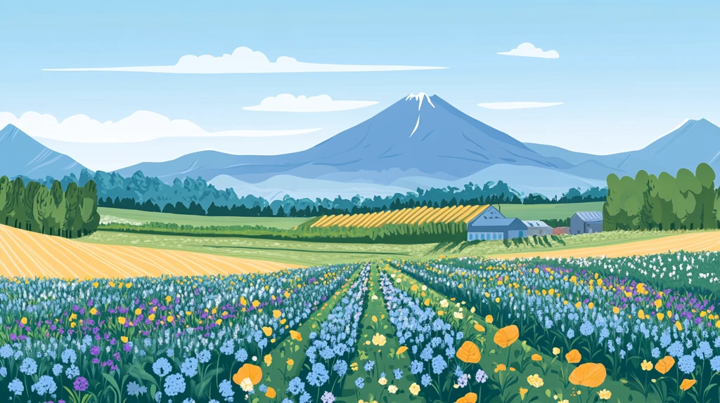 天然食品山村田野风景