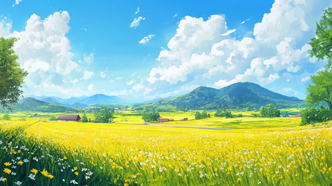 超宽幅田园景色