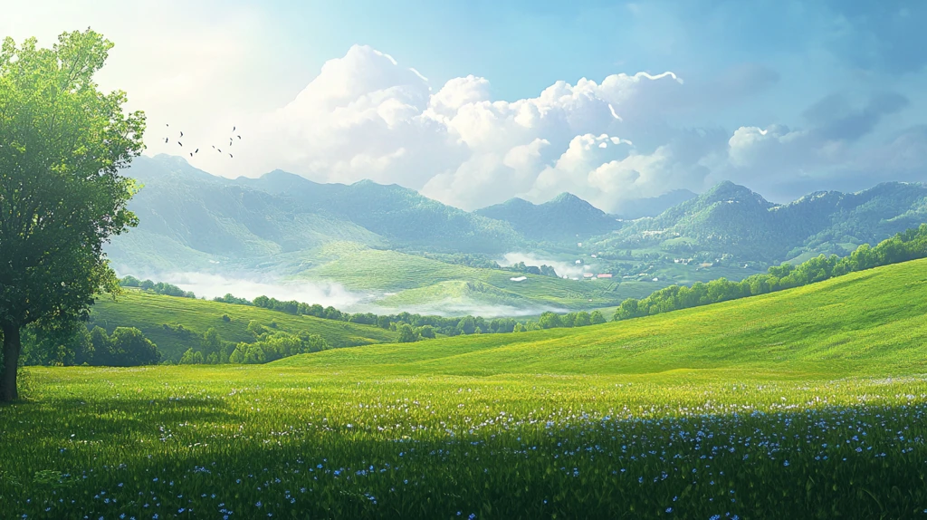 超宽幅田园景色