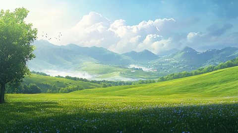 超宽幅田园景色