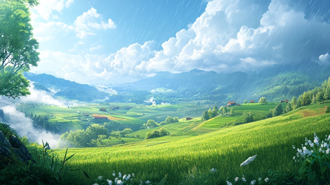 超宽幅田园景色