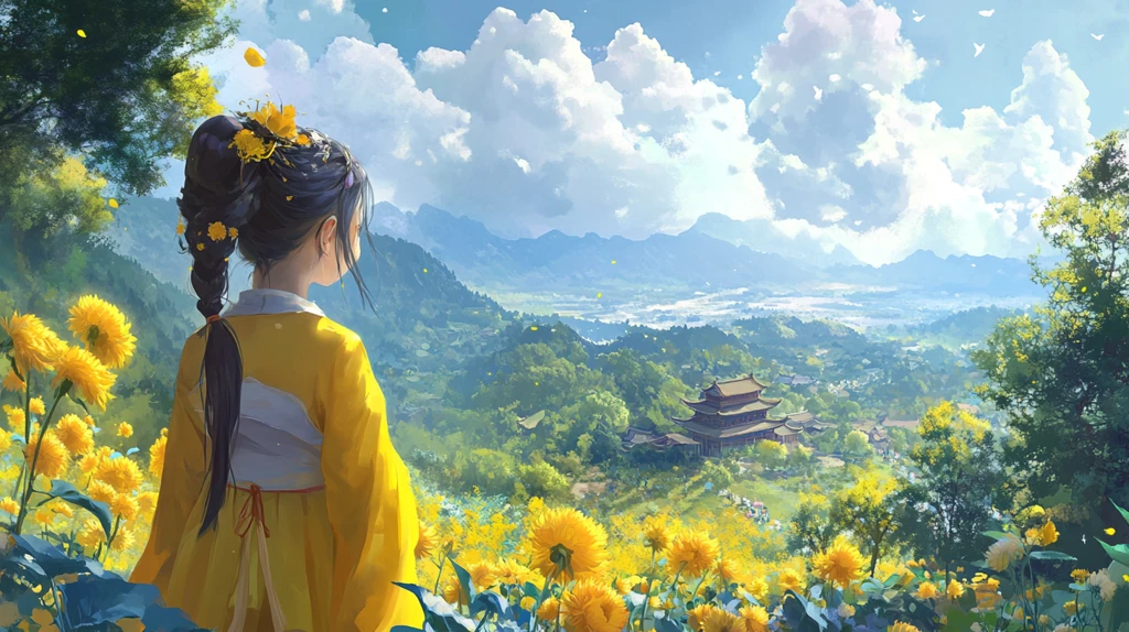 古风场景春暖花开