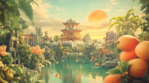 梦幻中秋节场景