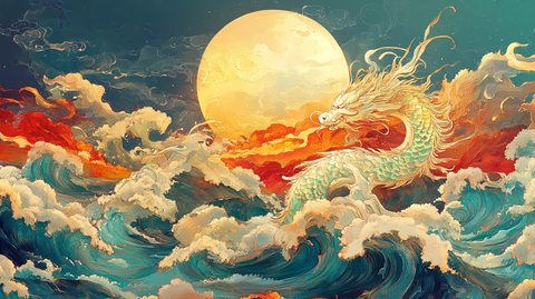 龙年系列包装插画