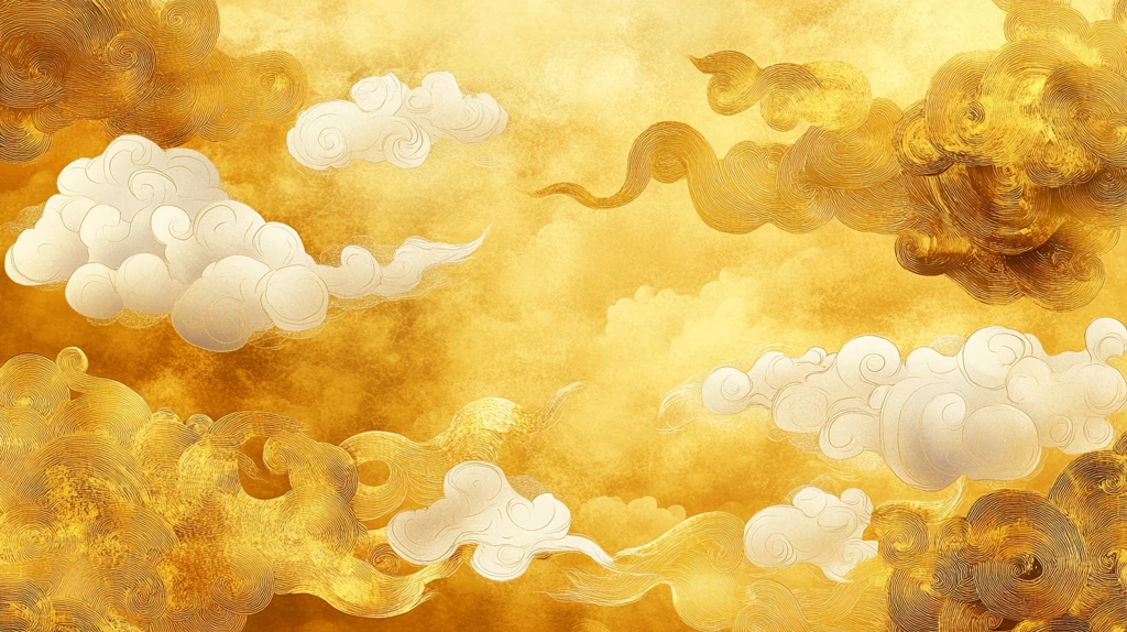 金色云纹背景