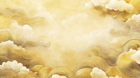 金色云纹墙