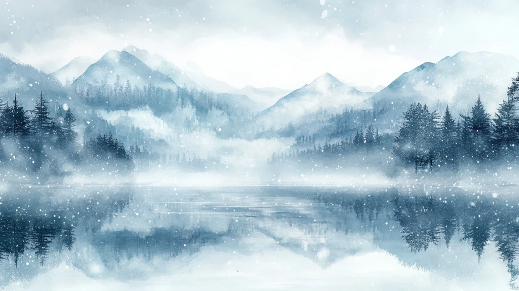 磨砂山水意境画