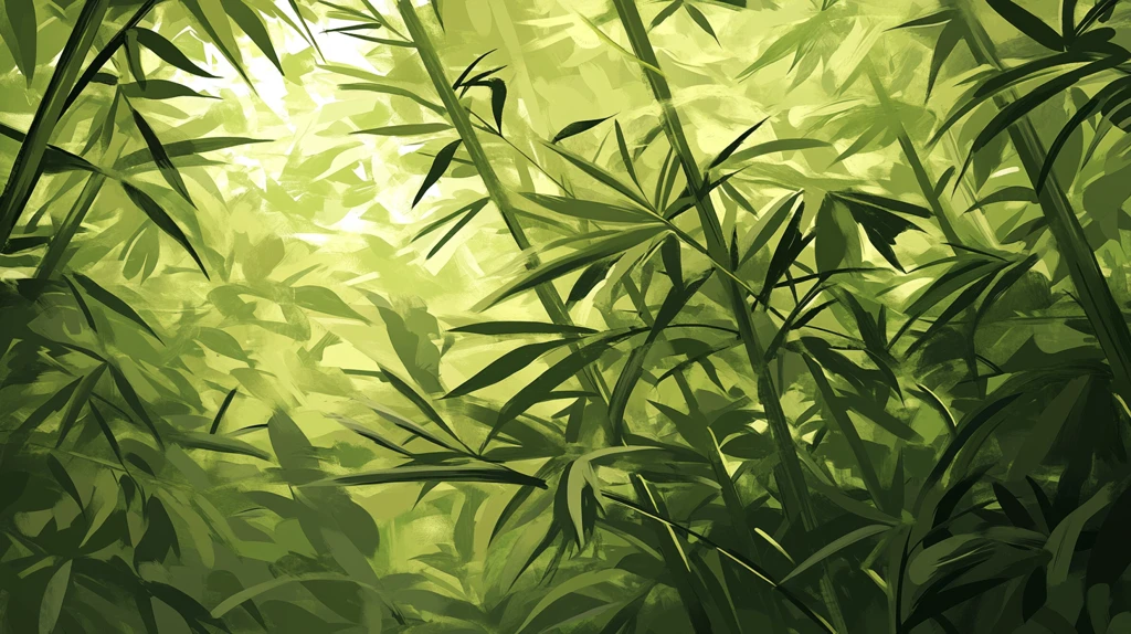 竹林背景插画