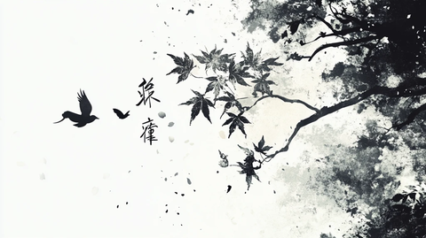 雅致古典唯美泼墨