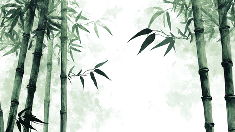 唯美竹林背景