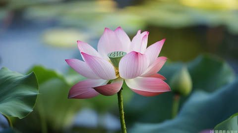 娇艳欲滴的荷花花骨朵