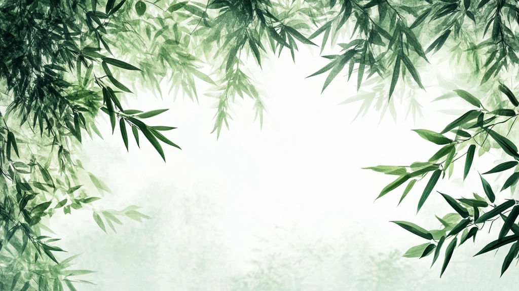 唯美竹叶背景