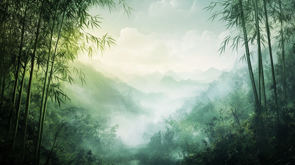 竹林意境图
