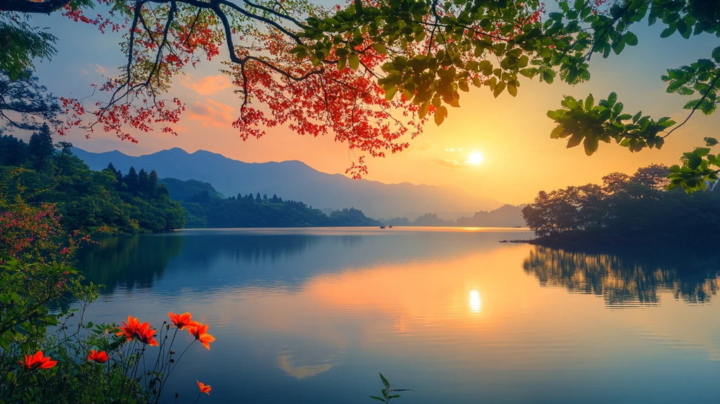 牯牛降日出日落